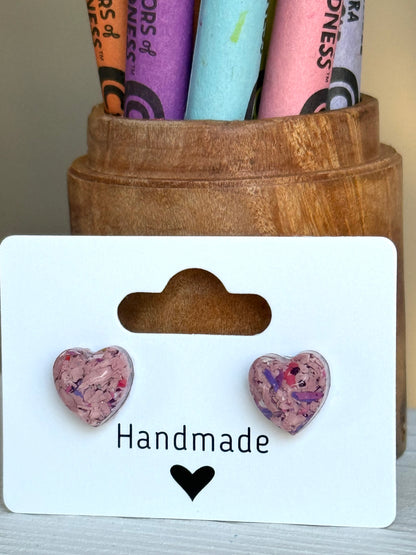 Small Heart Studs (Sweet)