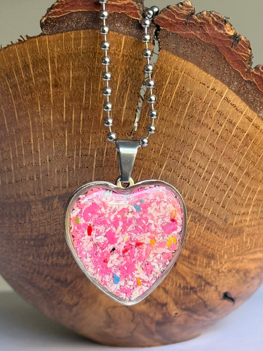 Large Joy Heart Pendant (Sorbet)