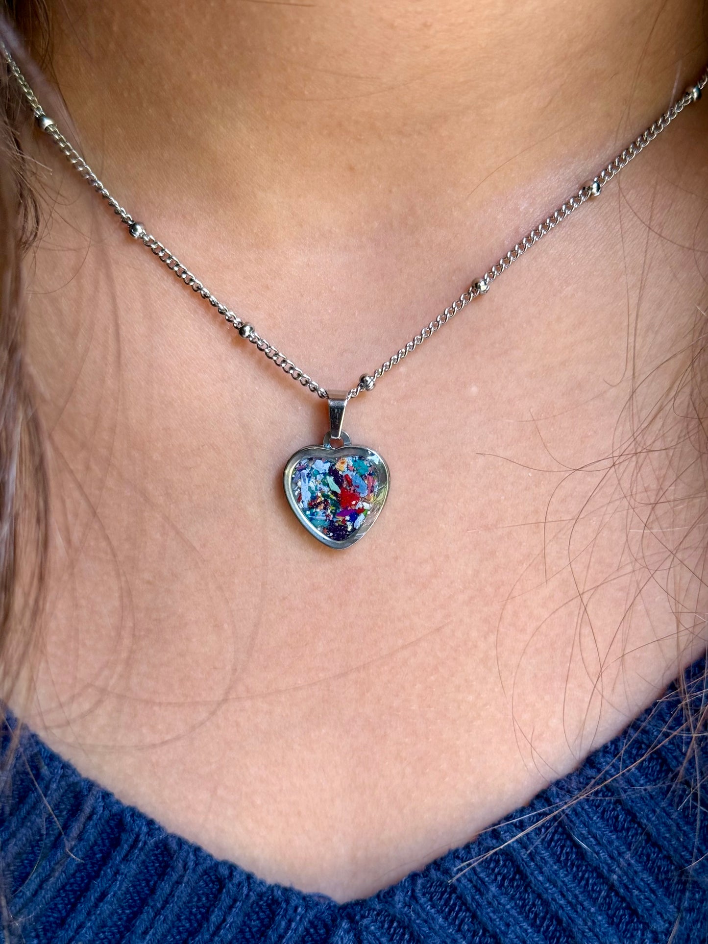 Borbujas Heart Necklace