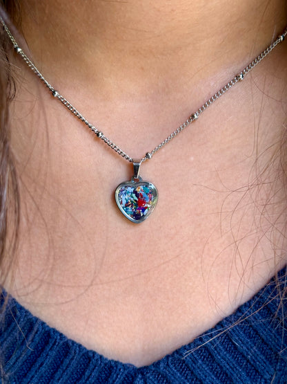 Borbujas Heart Necklace