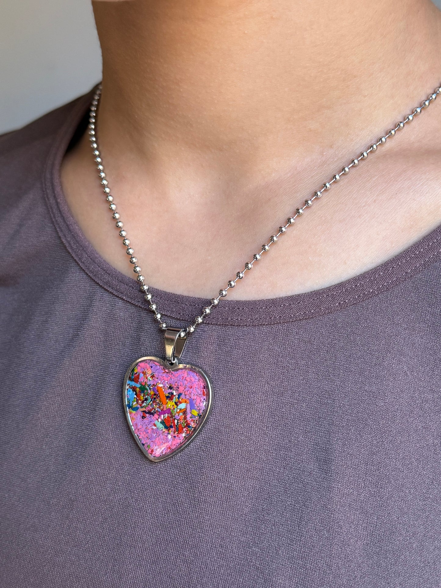 Large Joy Heart Pendant (Candy)