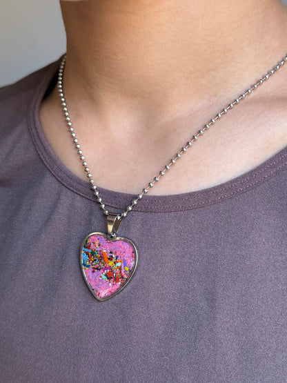 Large Joy Heart Pendant (Candy)