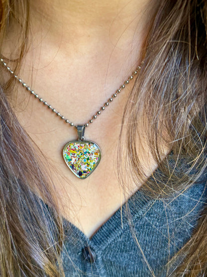 Solar Sparks Heart Necklace