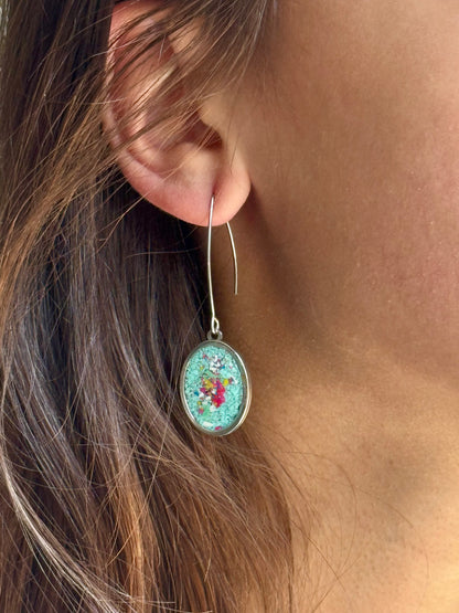 Prisma Drop Earrings (Sea Green)