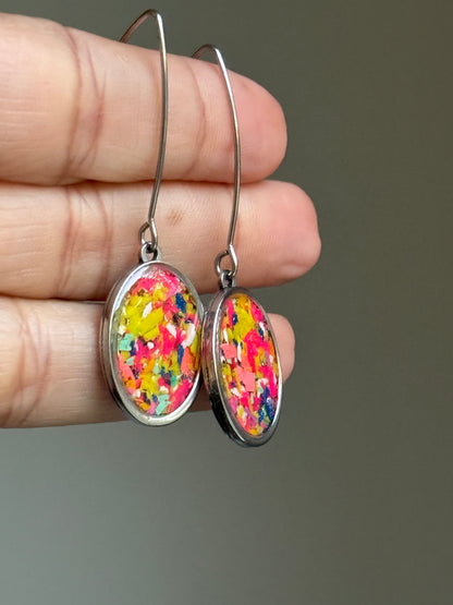 Disco - Oval Hook Earrings