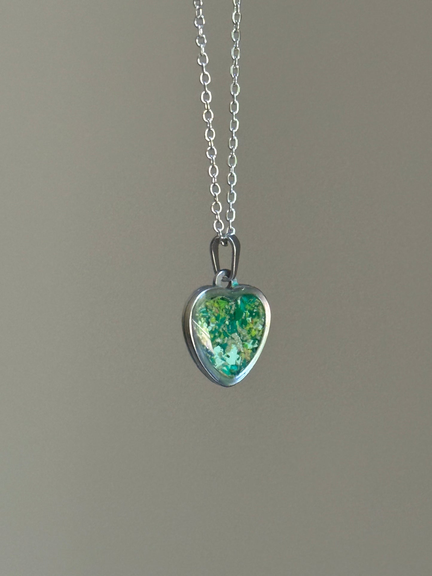 Green River Heart Necklace