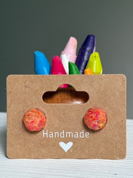 Small Round Studs (peachy)