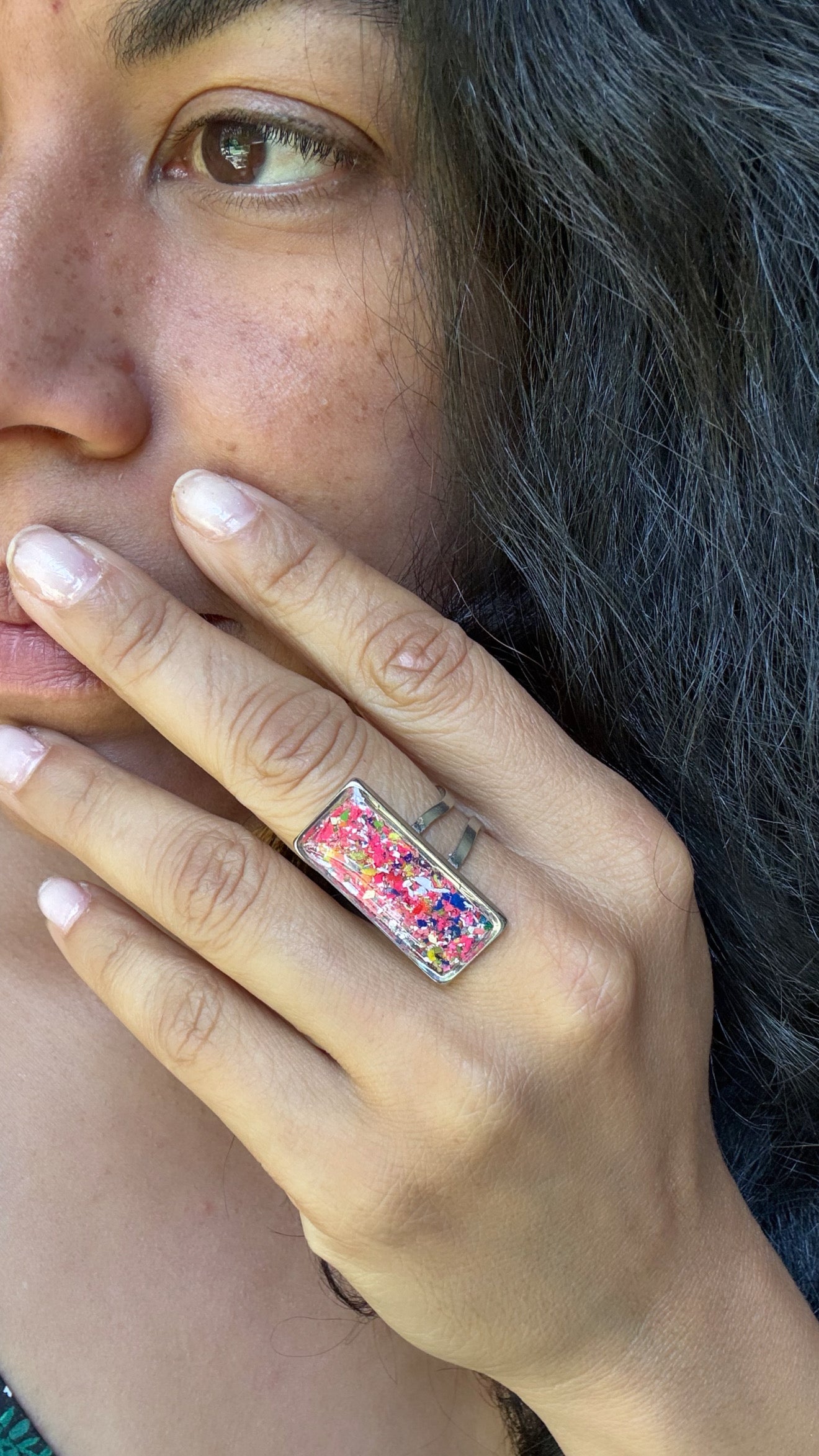 Rebel Pink Statement Ring