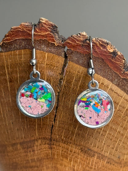 Vintage Blush - Dangling Orbis Earrings