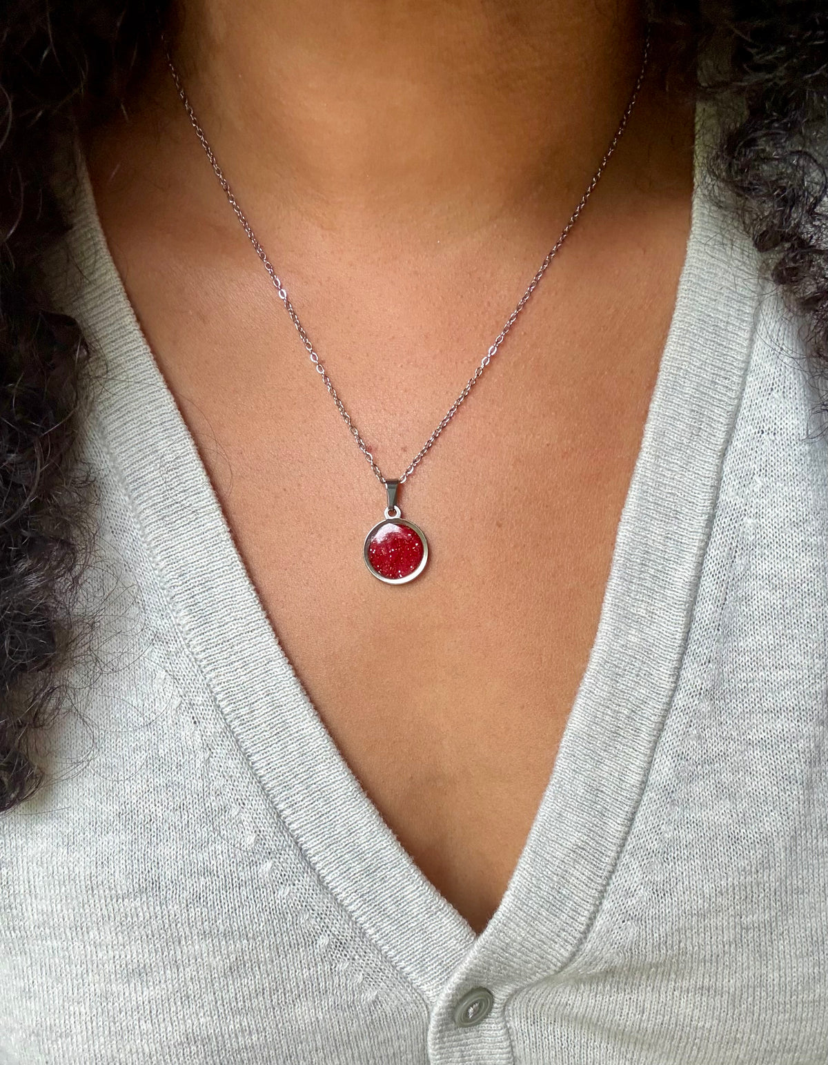 Ruby Round Pendant