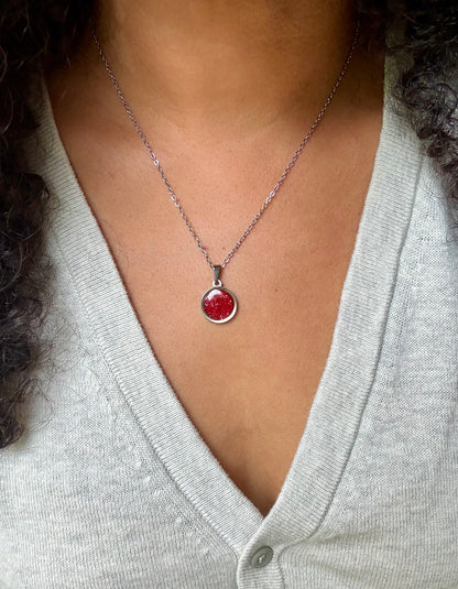 Ruby Round Pendant