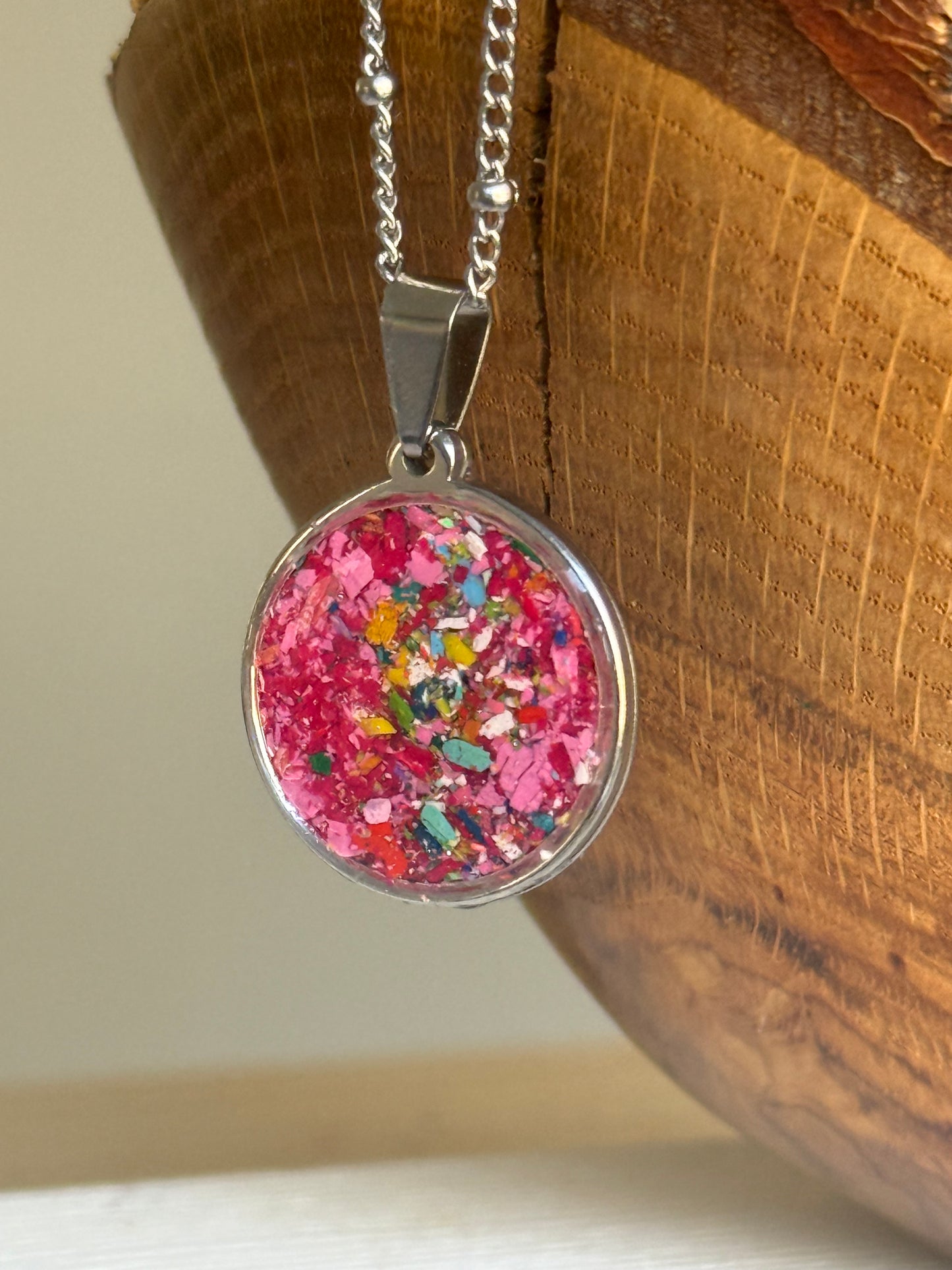 Wild Rose (Round Pendant)