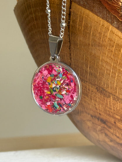 Wild Rose (Round Pendant)