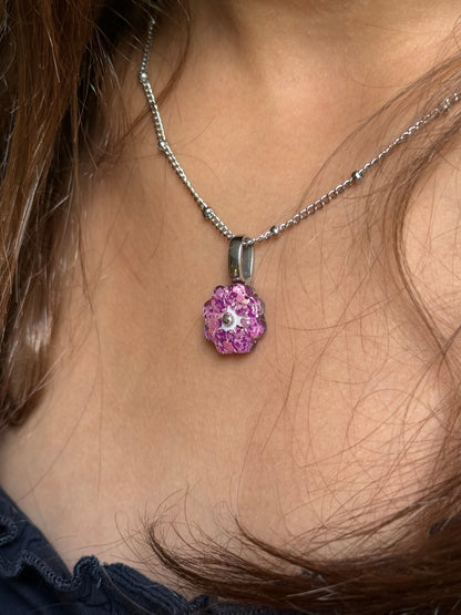Crayon Bloom Pendant (Freckled Purples)