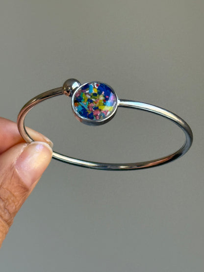 Azulado - Flexible, Single Cuff Bracelet