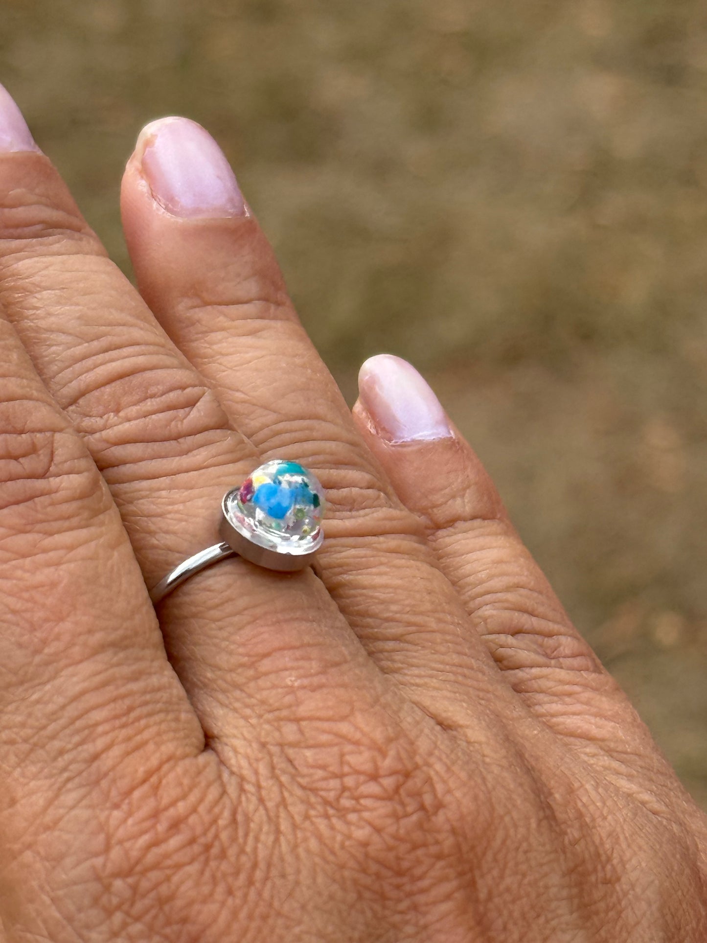 Small Crayon Globe Ring (4)