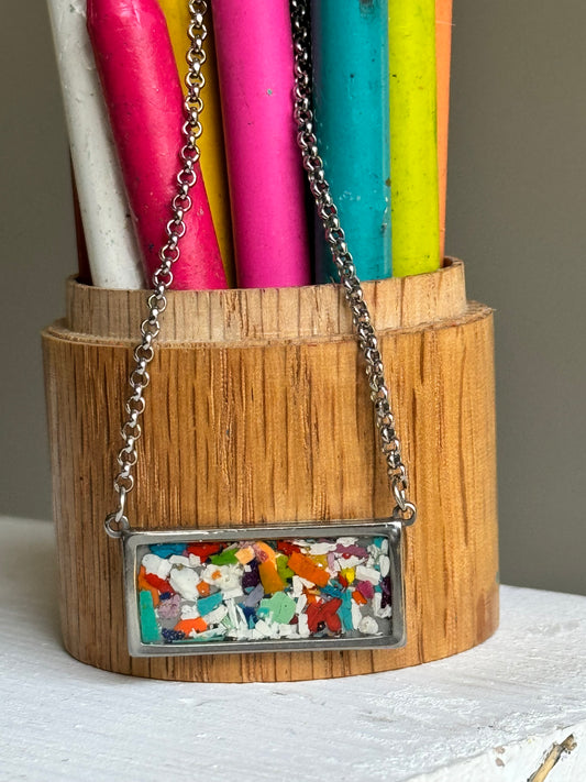 Multicolored Bar Necklace (Sml)