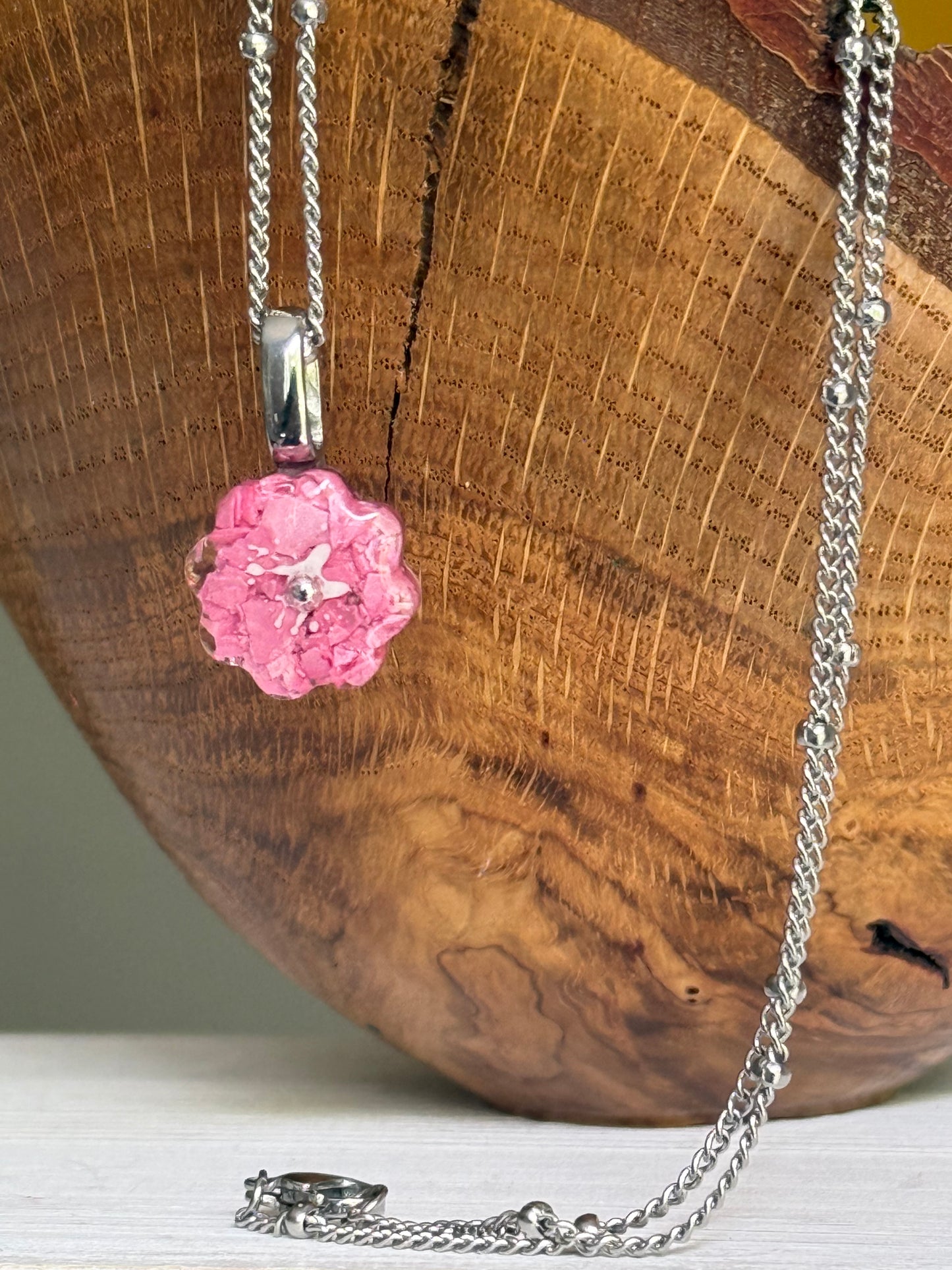 Crayon Bloom Pendant (Perfectly Pink)