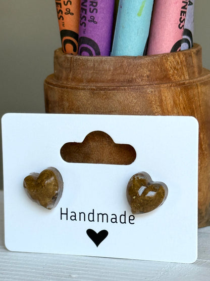 Small  Heart Studs (Gold)