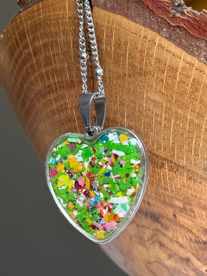 Joy Heart Pendant (Large - Lucky Girl)