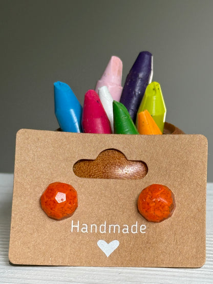 Small Round Studs (orange)