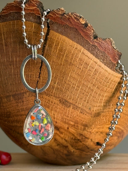 Silver Pillar Necklace