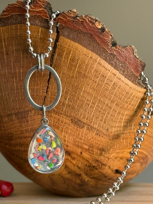 Silver Pillar Necklace