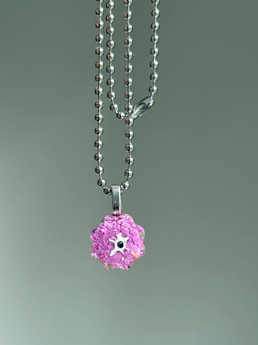 Crayon Blooms Pendant (Orchid)