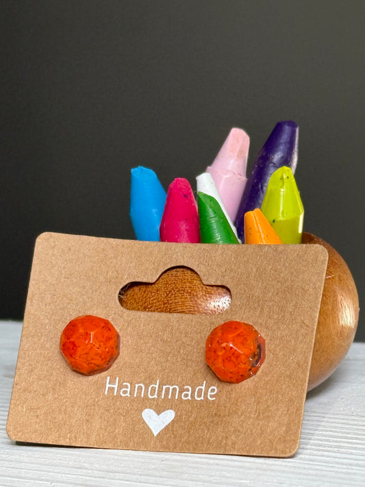 Small Round Studs (orange)