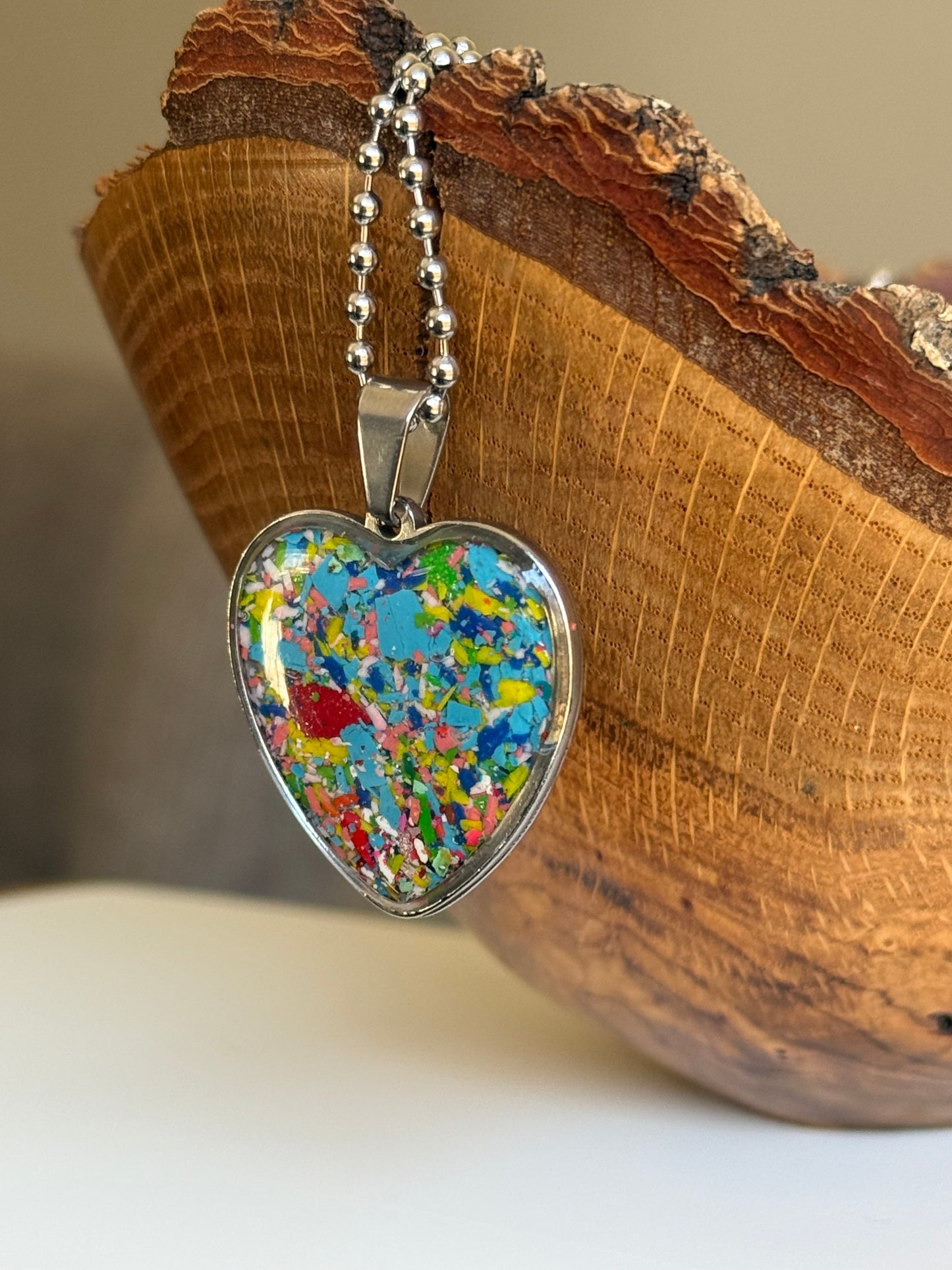 Large Joy Heart Pendant (Skyfall)