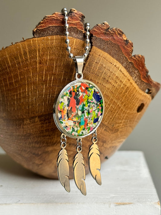 Crayon Mix - Pendentif attrape-rêves 