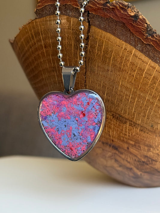 Large Joy Heart Pendant (Sugar)