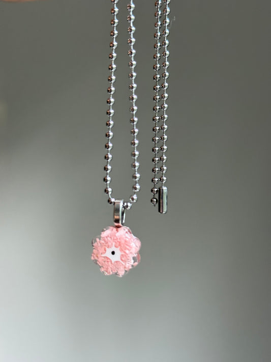 Crayon Blooms Pendant (Light Pink)