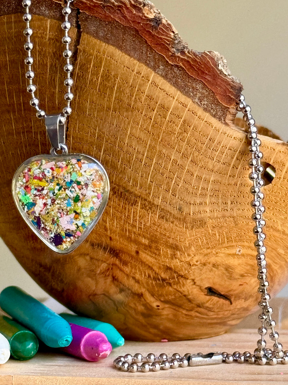 Solar Sparks Heart Necklace