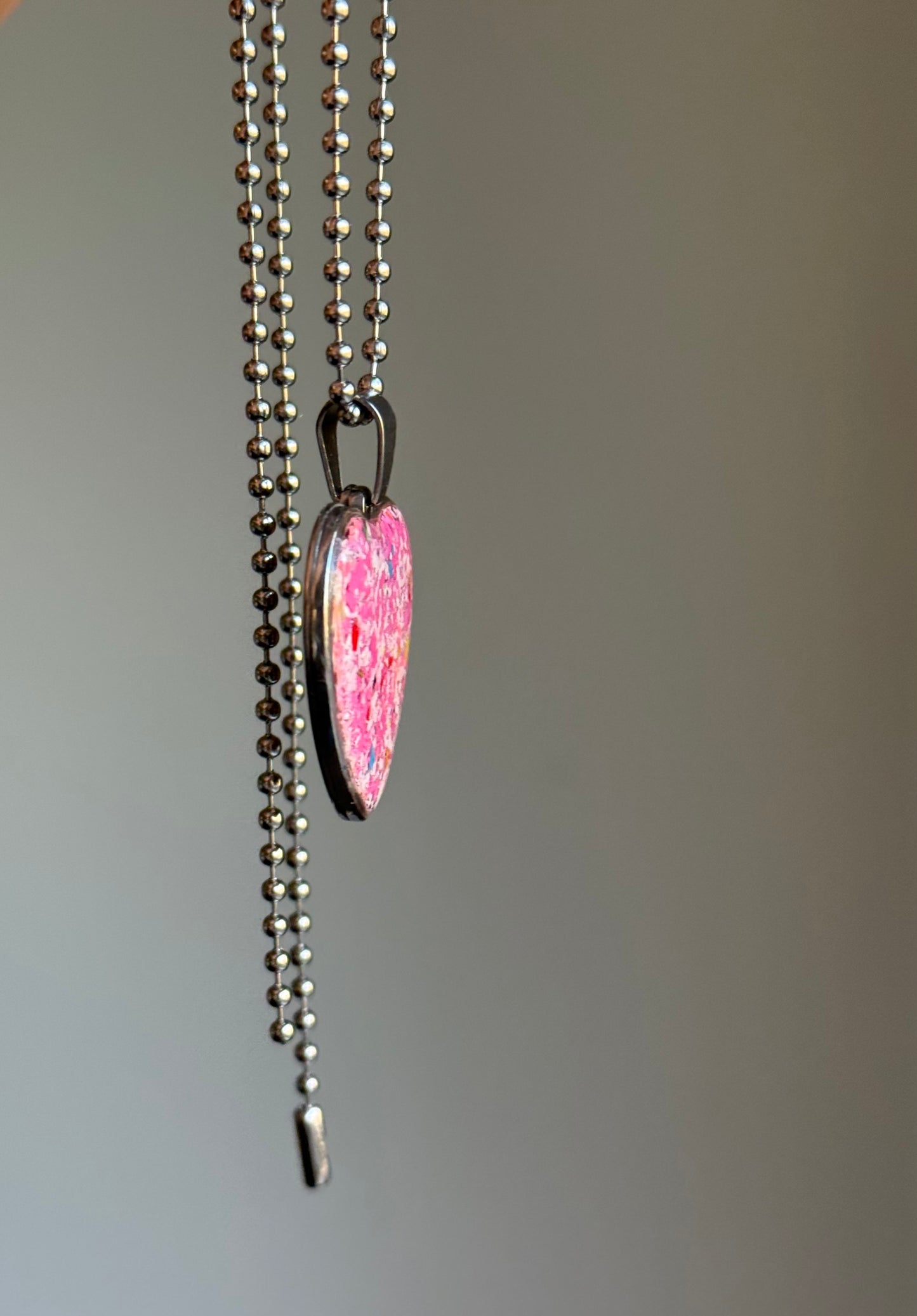 Large Joy Heart Pendant (Rainbow Sorbet)