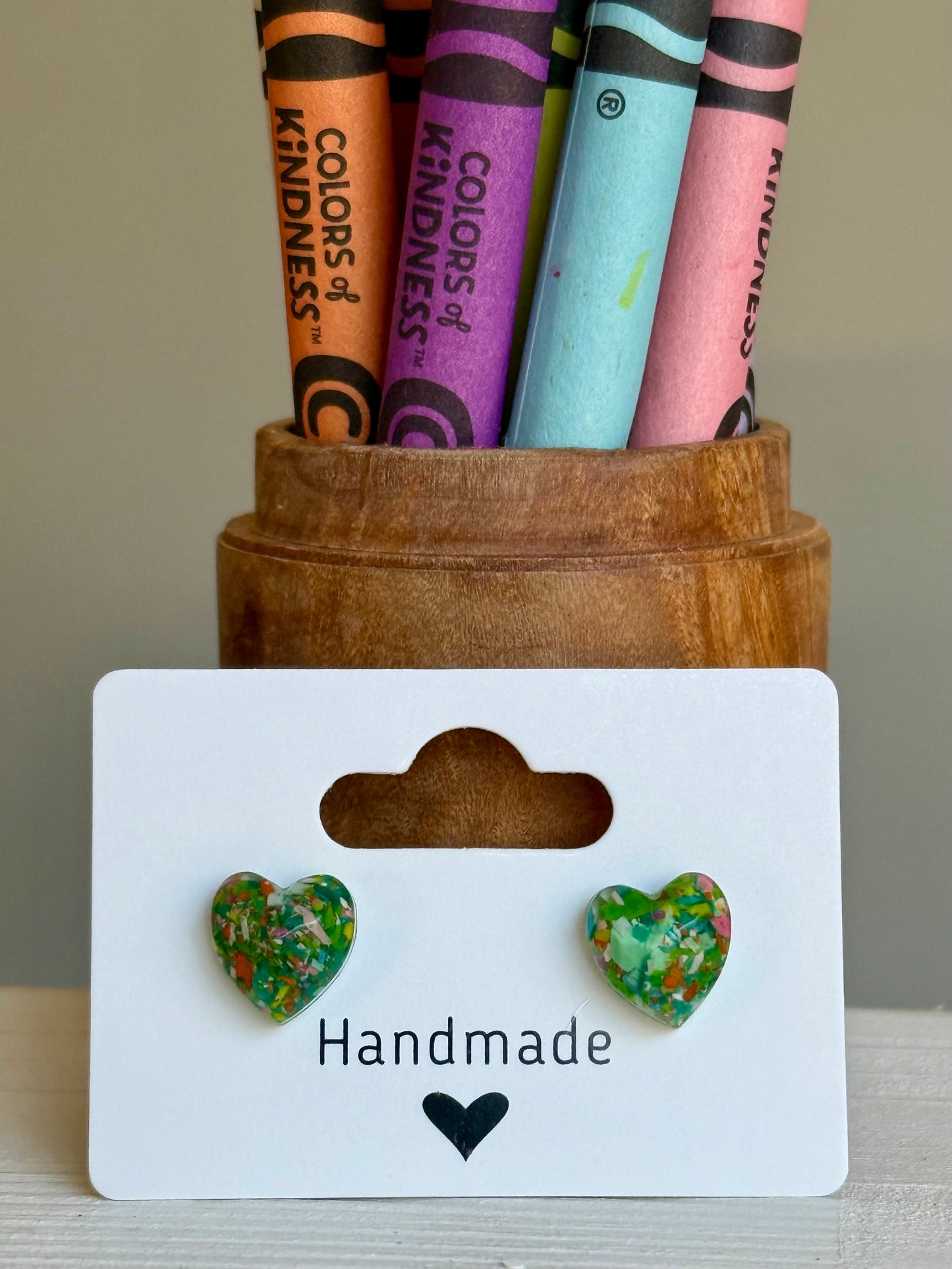 Small Heart Studs (Jellybean)