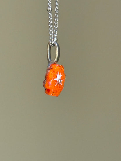 Crayon Bloom Pendant (Orange)