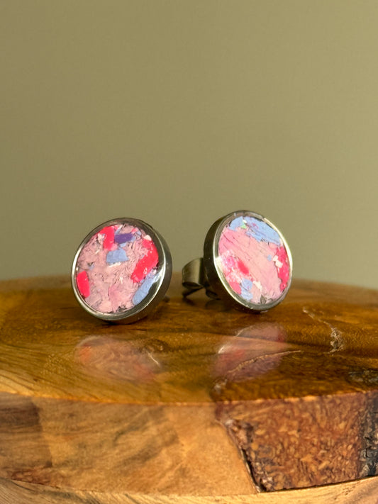 Orbis Stainless Steel Studs (Lilacs)