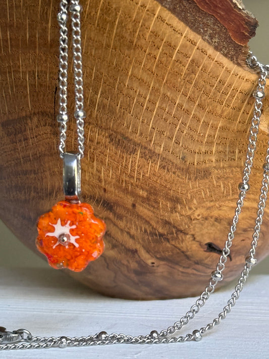 Crayon Bloom Pendant (Orange)