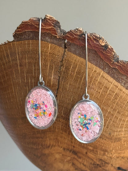 Prisma Drop Earrings (Polished Pink)