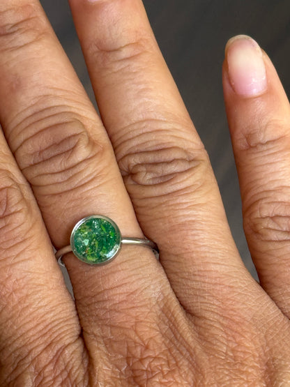Pure Green Stacking Ring