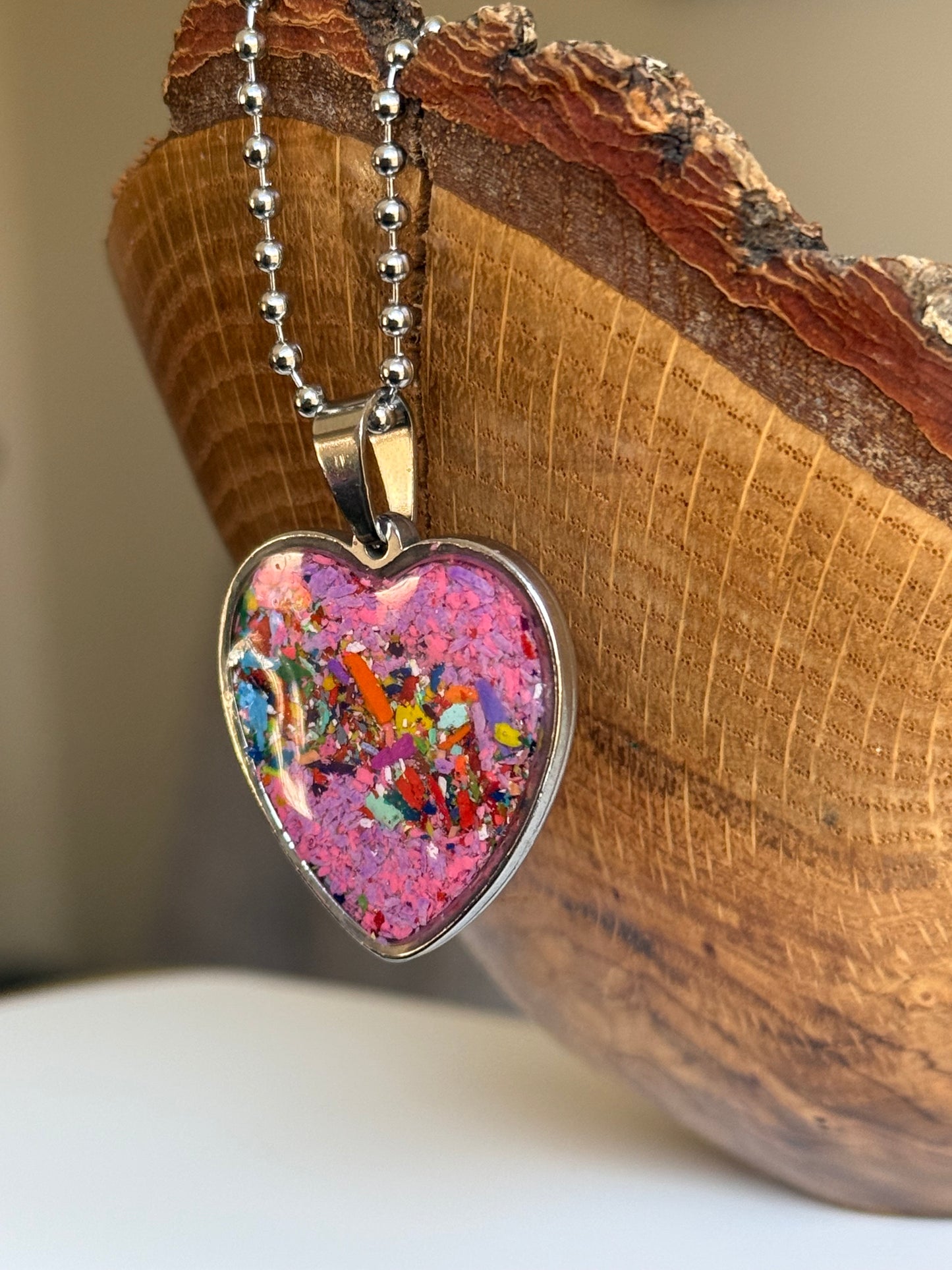 Large Joy Heart Pendant (Candy)