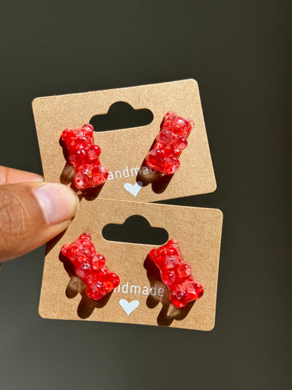 Crayon Gummy Bear Studs (Watermelon)