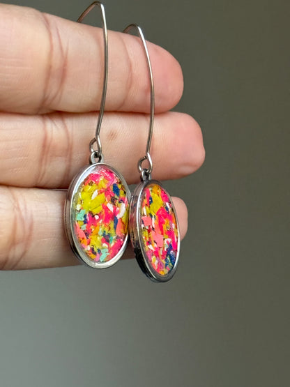 Disco - Oval Hook Earrings