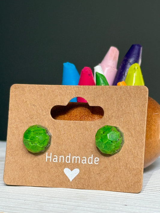 Small Round Studs (green)