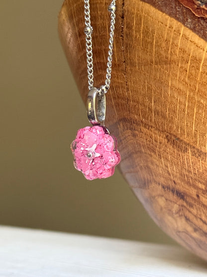 Crayon Bloom Pendant (Perfectly Pink)