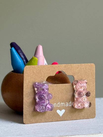 Crayon Gummy Bear Studs (Mixed)