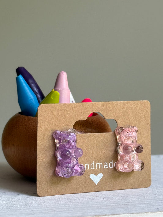 Crayon Gummy Bear Studs (Mixed)