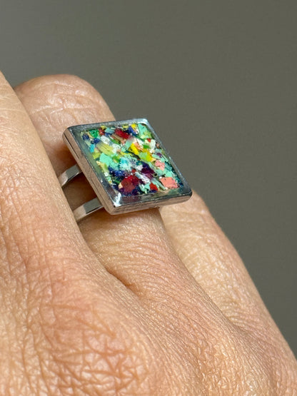 Licornes (bague carrée)