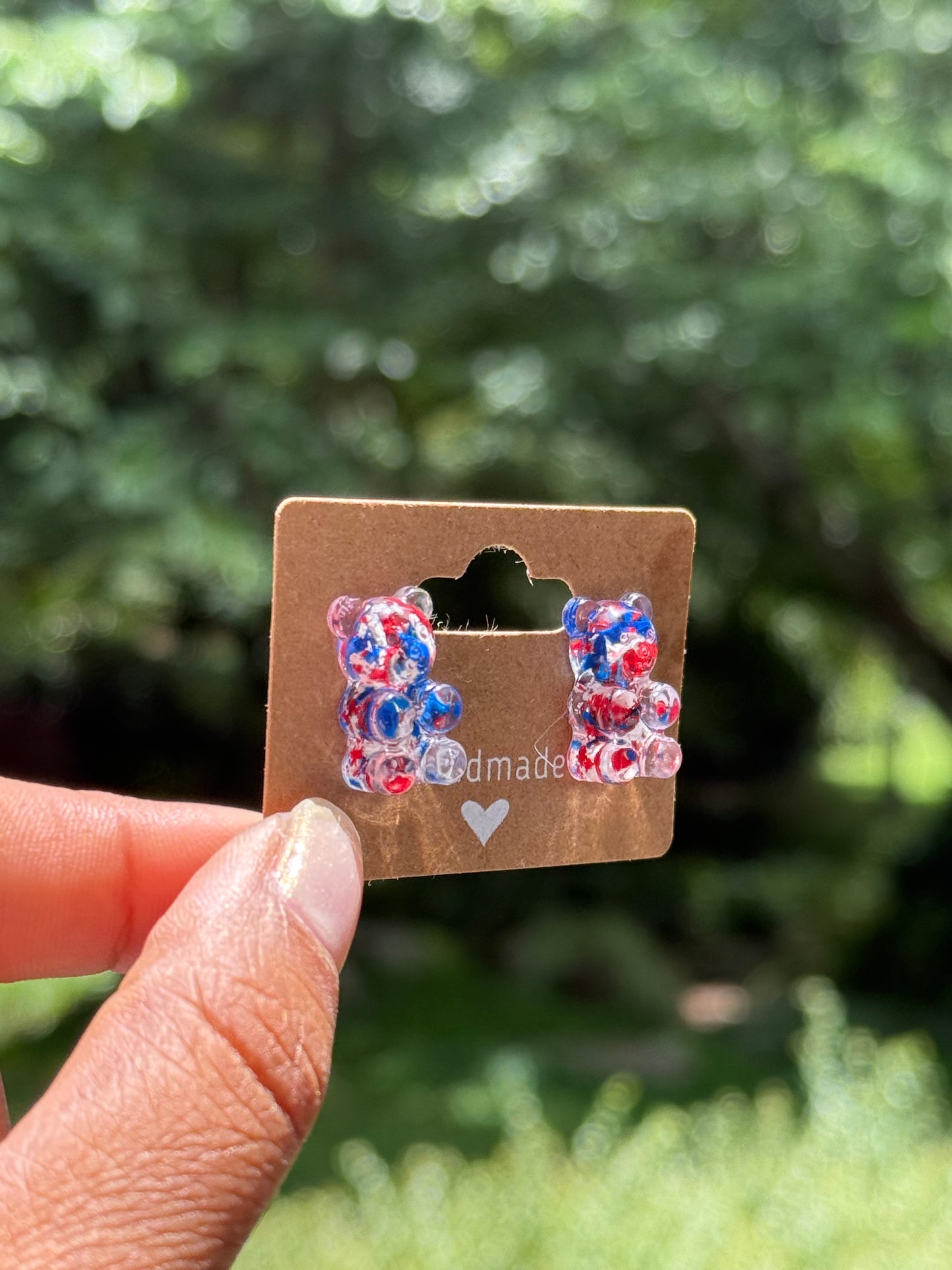Crayon Gummy Bear Studs (Patriotic)